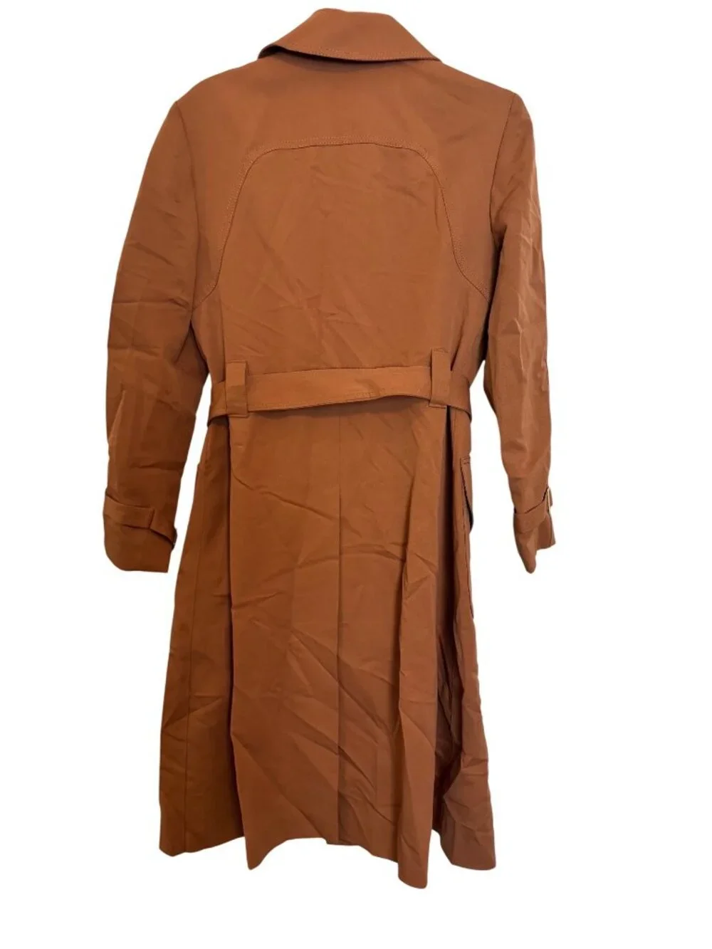 Forecaster Of Boston Womens Brown Belted Trench Coat Size 11/12 Polyester Made I - Picture 2 of 8